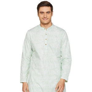 Symbol Men Cotton Printed Long Kurta