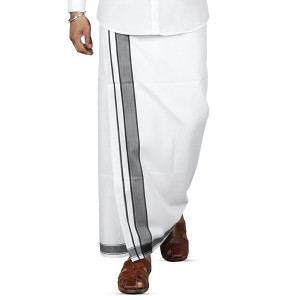 Men's Cotton Kerala Dhoti Traditional South Indian Vesti