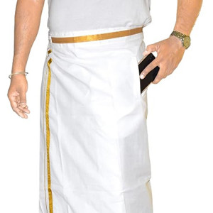 Men's Cotton Welcro Pocket Dhoti/Adjustable for all size