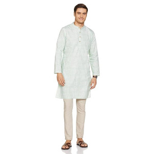 Symbol Men Cotton Printed Long Kurta