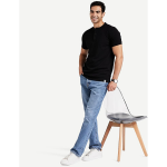 Symbol Men's Cotton Rich Polo T Shirt | Mandarin Collar Tshirts | Half Sleeves | Plain - Regular Fit (Available in Plus Sizes)