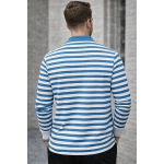 Men’s Premium Striped Polo T-Shirt | Long Sleeve Cotton Blend | Casual & Smart Wear-M6721