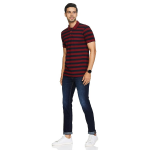 Symbol Men's Cotton Rich Striped Polo Tshirts | Collar Tshirts | Half Sleeves - Regular Fit (Available in Plus Sizes)