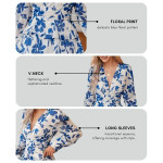 Ruffle Long Sleeve A-Line Mini Dress