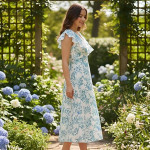 Floral Printed One Piece Dress for Women